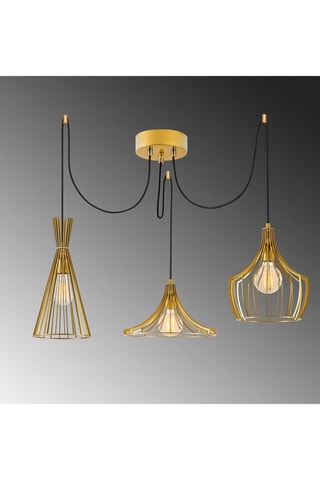 Lampadario Mezopotamya - Dorato - 3 x 40 W