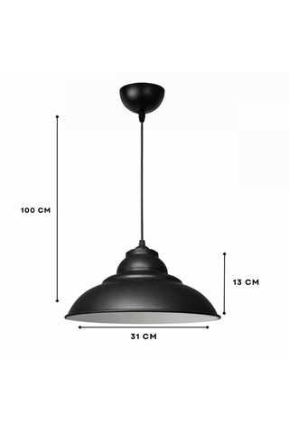Lampadario - Nero - 40 W