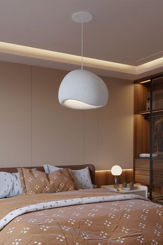 Lampadario Wabi Sabi Kurai - Bianco - 40 W
