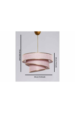 Lampadario Couper - Beige e dorato - 60 W