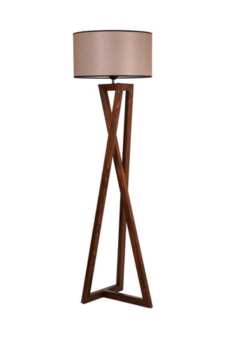 Lampadaire Vogue ERH - Blanc et naturel - 60W