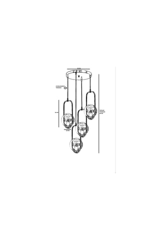 Lampadario - Bianco - 4 x 60 W