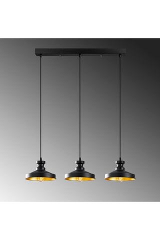 Lampadario Berceste - Nero - 3 x 100 W