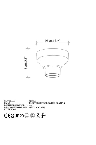 Lampadario - Dorato - 40 W