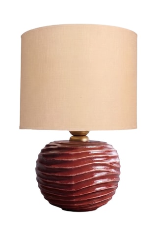 Lampe à poser en céramique - Bordeaux - 40 W
