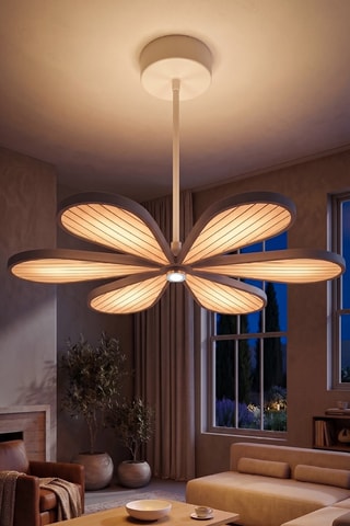 Suspension LED - Rose et blanc - 6 x 12 W