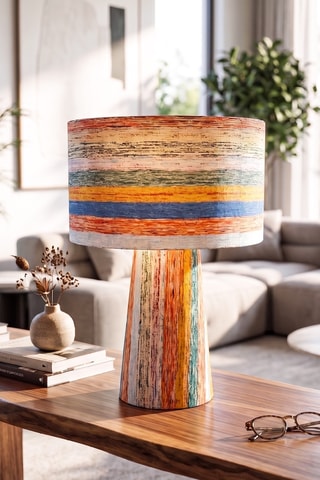 Lampada da tavolo - Rosso e blu - 40 W