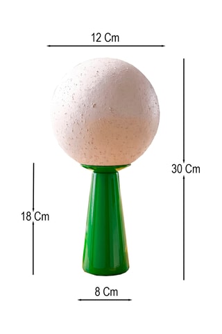 Lampe à poser en céramique - Vert - 40 W