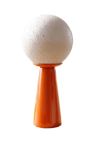 Lampe à poser en céramique - Orange - 40 W