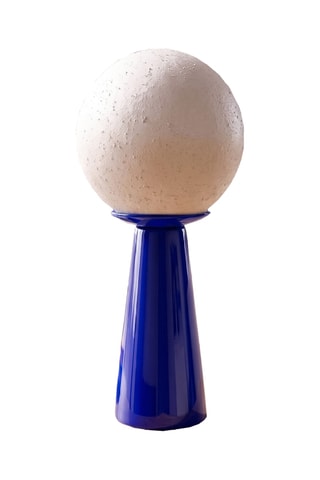Lampe à poser en céramique - Bleu - 40 W