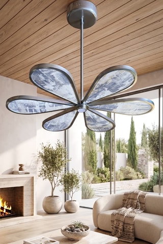 Suspension LED - Bleu et blanc - 6 x 12 W