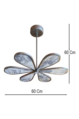 Suspension LED - Bleu et blanc - 6 x 12 W