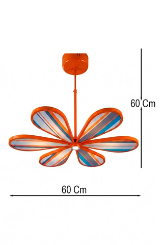 Suspension LED - Orange - 6 x 12 W
