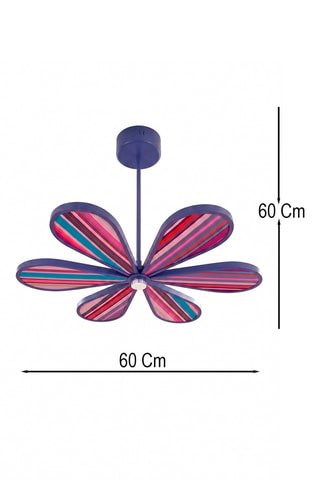 Suspension LED - Violet - 6 x 12 W