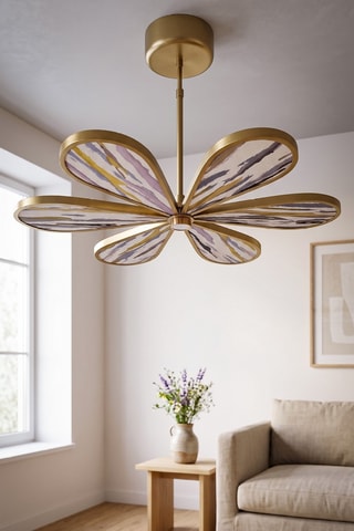 Suspension LED - Doré - 6 x 12 W