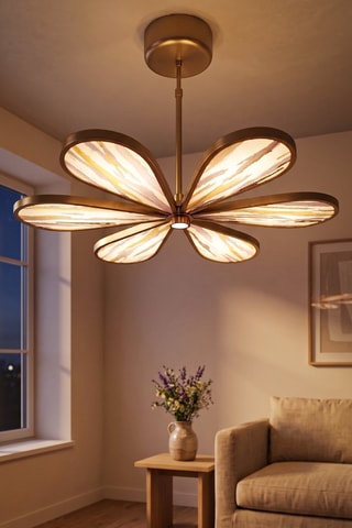 Suspension LED - Doré - 6 x 12 W