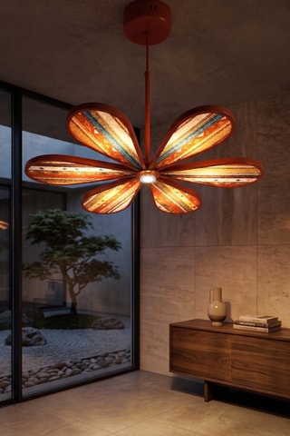 Suspension LED - Orange - 6 x 12 W