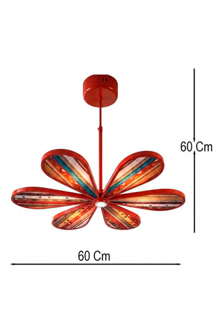 Suspension LED - Orange - 6 x 12 W