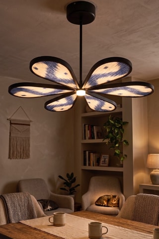 Suspension LED - Bleu et blanc - 6 x 12 W