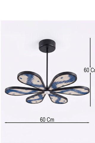 Suspension LED - Bleu et blanc - 6 x 12 W