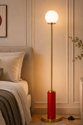 Lampada da terra - Rosso - 40 W