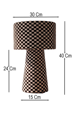 Lampe à poser - Noir et blanc - 40 W
