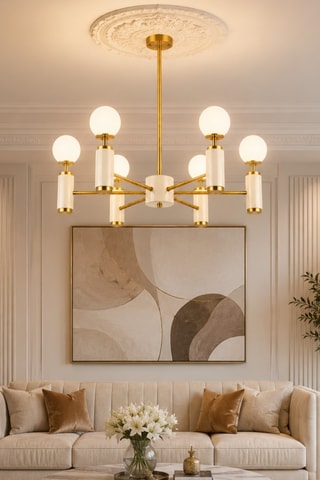 Suspension - Beige - 6 x 40 W