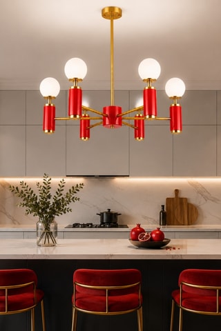 Suspension - Rouge - 6 x 40 W