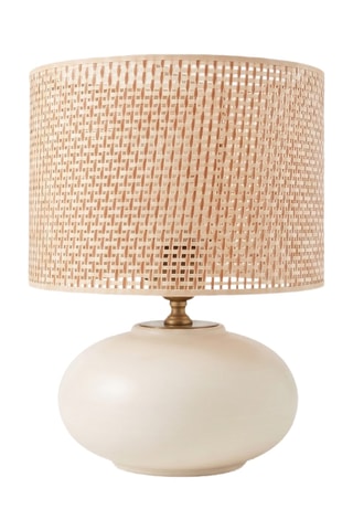 Lampe à poser en céramique - Crème - 40 W