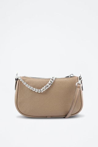 Sac bandoulière en cuir - Beige