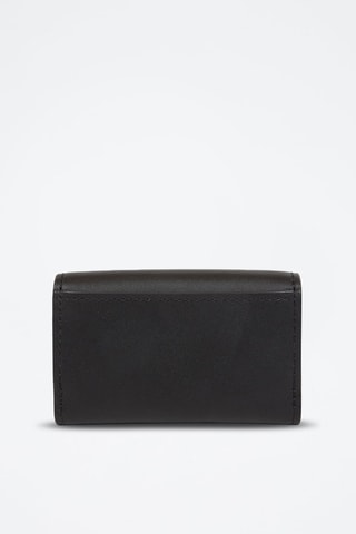 Portefeuille en cuir Trifold - Noir