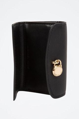 Portefeuille en cuir Trifold - Noir