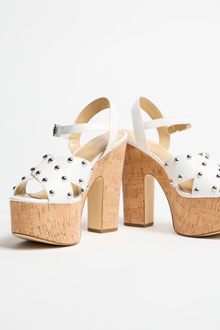 Sandales à talons  - Blanc