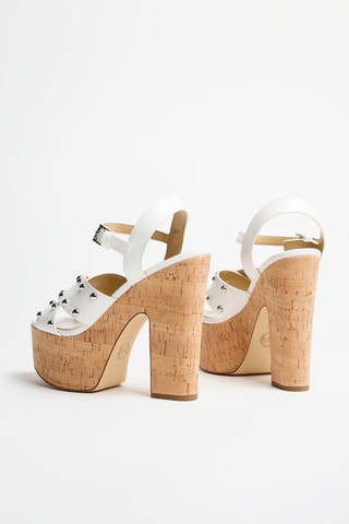 Sandales à talons  - Blanc