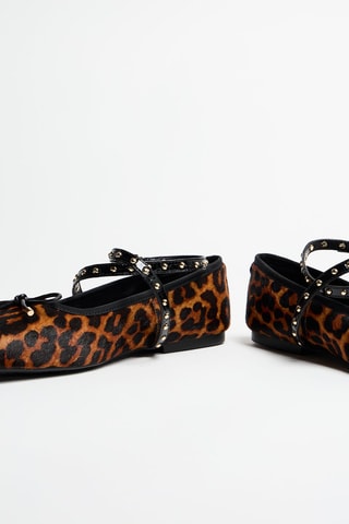 Ballerines en cuir - Marron