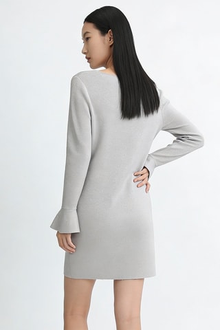 Robe droite - Gris clair
