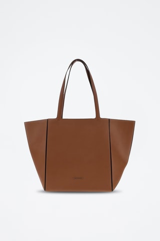 Sac porté épaule en cuir - Marron