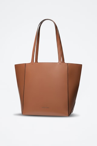 Sac porté épaule en cuir - Marron