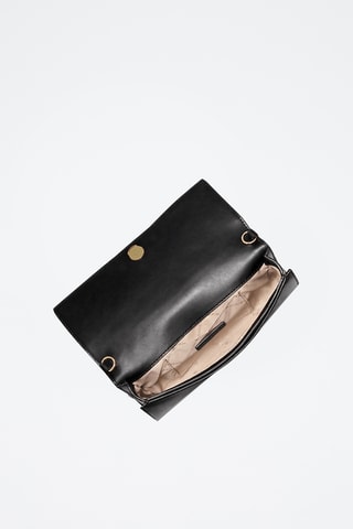 Sac bandoulière en cuir - Noir