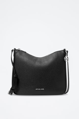 Sac bandoulière en cuir - Noir