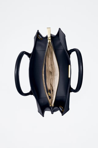 Tote bag en cuir - Bleu marine