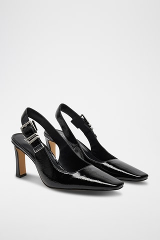 Escarpins en cuir verni - Noir