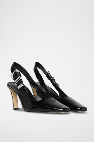 Escarpins en cuir verni - Noir