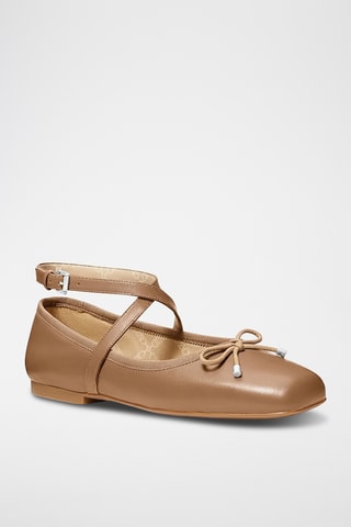Ballerines en cuir - Camel