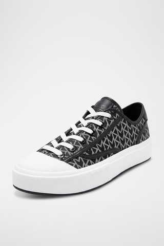 Baskets plateformes en cuir - Noir