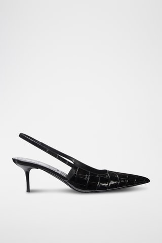 Escarpins en cuir verni - Noir