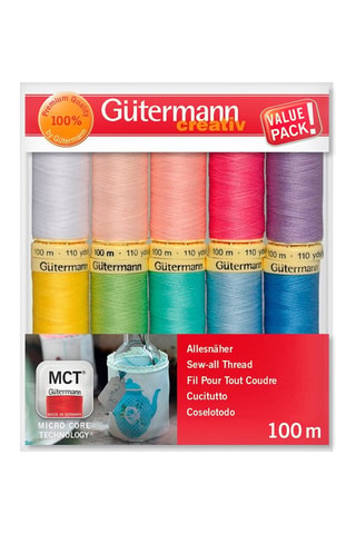 Boîte de 10 bobines - Multicolore