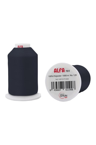 5 bobines de fil - 1000 m - Bleu marine