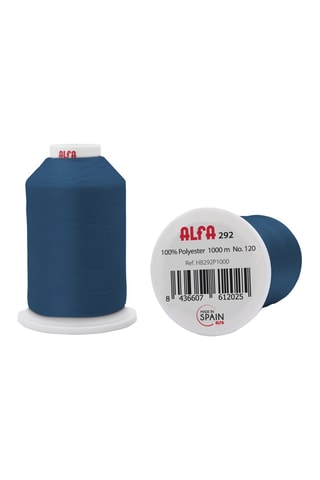 5 bobines de fil - 1000 m - Bleu roi  