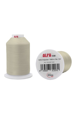 5 bobines de fil - 1000 m - Beige